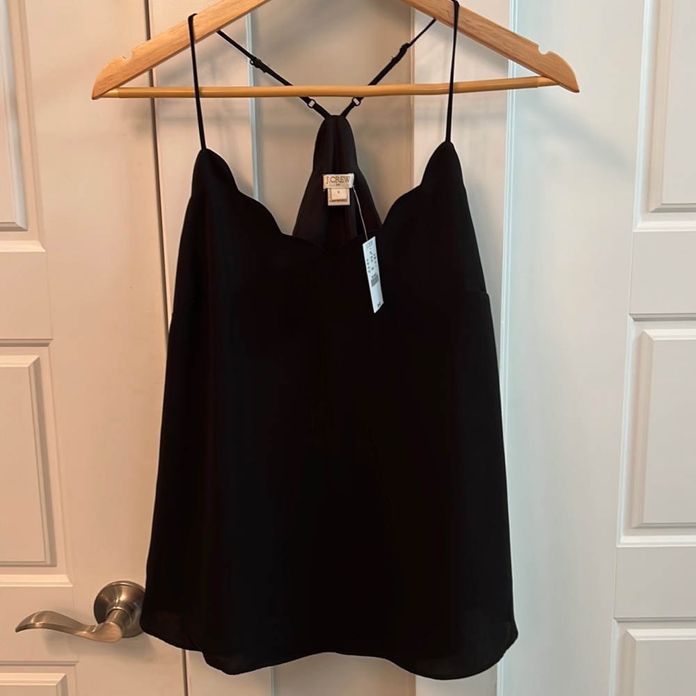 NWT JCrew classic scallop edge cami